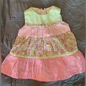 Seer sucker Little Bitty 6-9 month dress